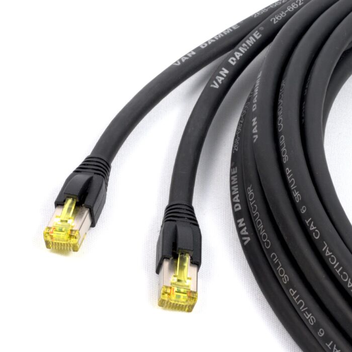 Van Damme CAT6, RJ45 TourCat Solid Network Data Lead. Screened Cable.