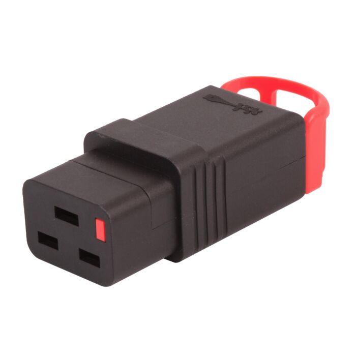 IEC Lock+ Locking IEC C19 Socket Rewireable PA190100BK
