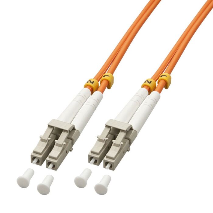 Lindy LC-LC OM2 50-125 Multimode Fibre Optic Duplex Patch Cable