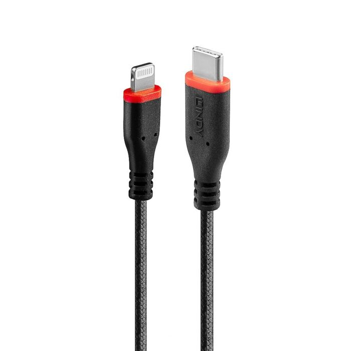 Lindy Reinforced Type C to Lightning USB Cable  - Mfi Certified - 50cm