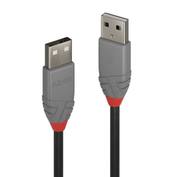 Lindy Type A to Type A 2.0 USB Cable - Anthra Line