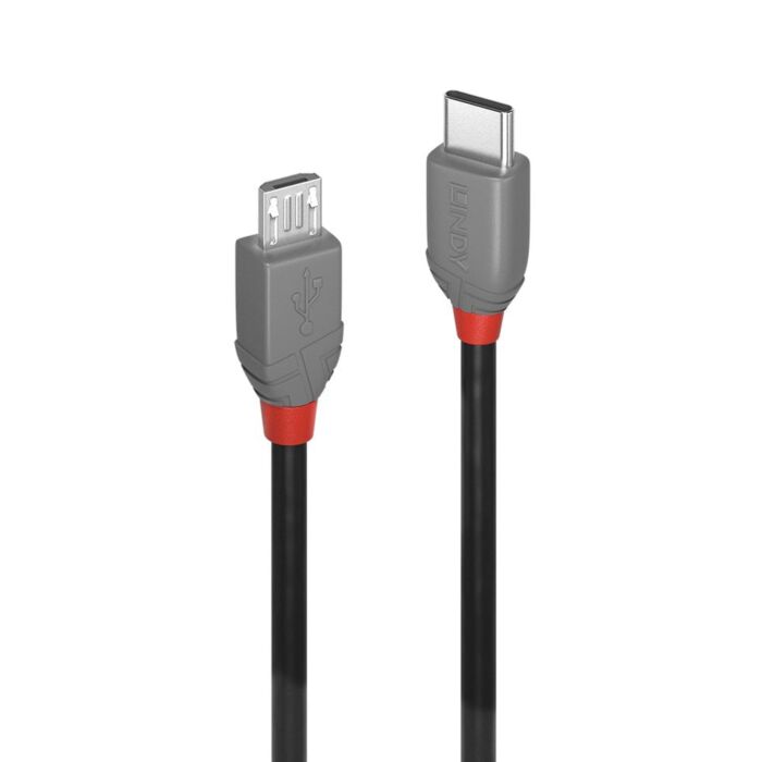 Lindy Type C to Micro-B USB 2.0 Cable - Anthra Line