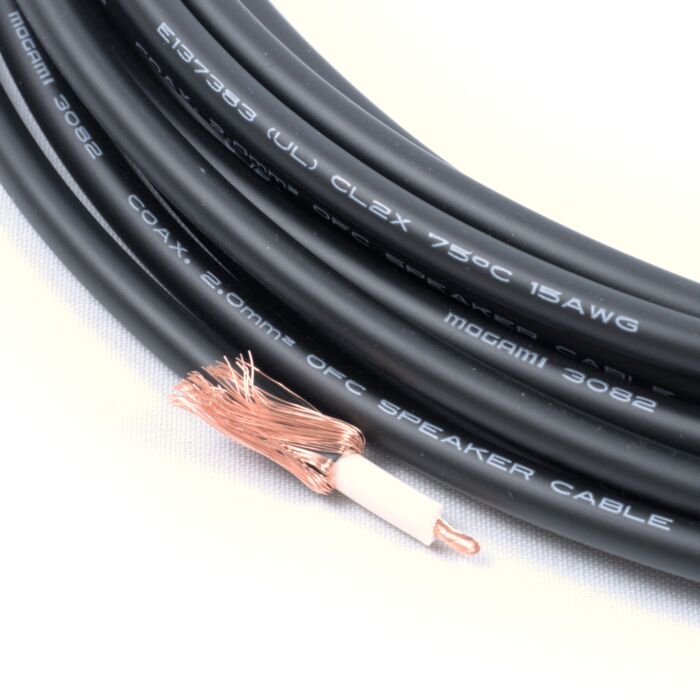 MOGAMI W3082 - Superflexible Coaxial Studio Speaker Cables (2mm 14AWG)