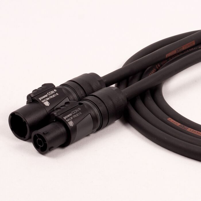 Neutrik True 1 Powercon Male to Female Link Lead. H07RN-F NAC3MX-W to NAC3FX-W