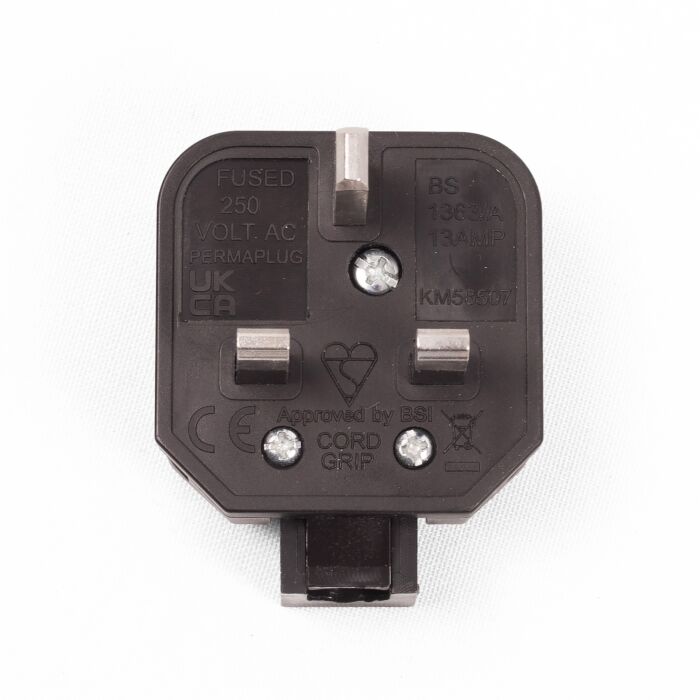 Nickel Plated UK 13amp Plug
