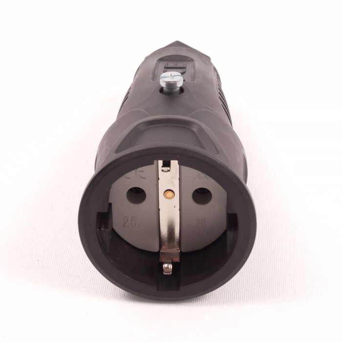 PCE Heavy Duty European Shuko Plug. All Countries Dual Earthing. 2520-s