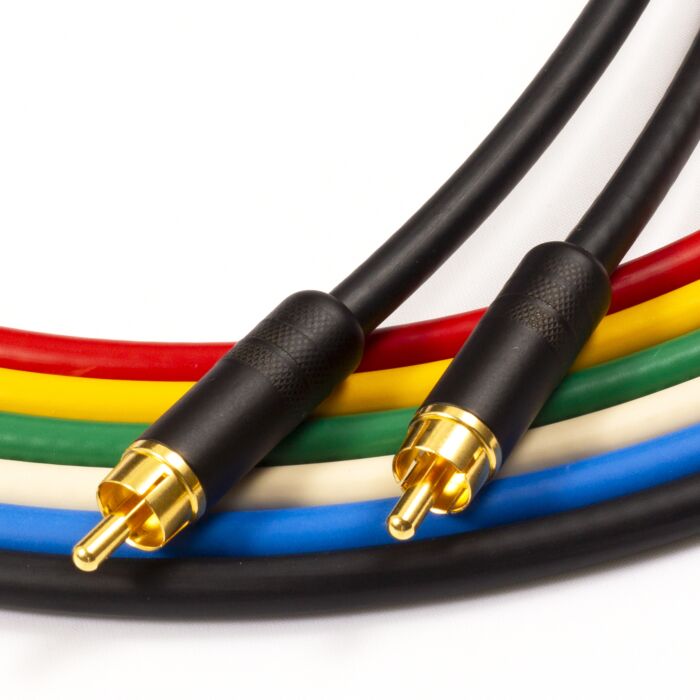 Van Damme COAXIAL RCA to RCA Lead. 75ohm Plasma Coax Cable. CCTV Video SPDIF