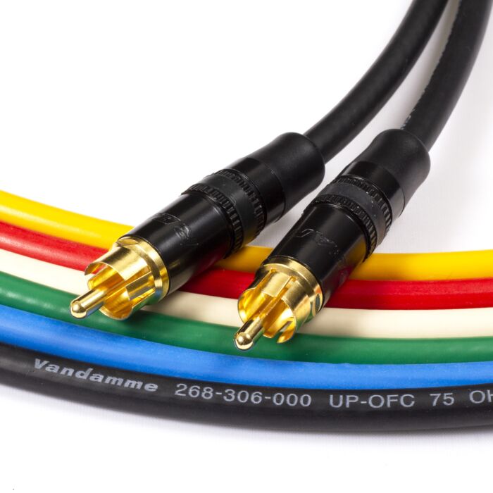 SPDIF Digital Audio Video Coaxial Cable. RCA to RCA. Van Damme 75ohm Coax Phono