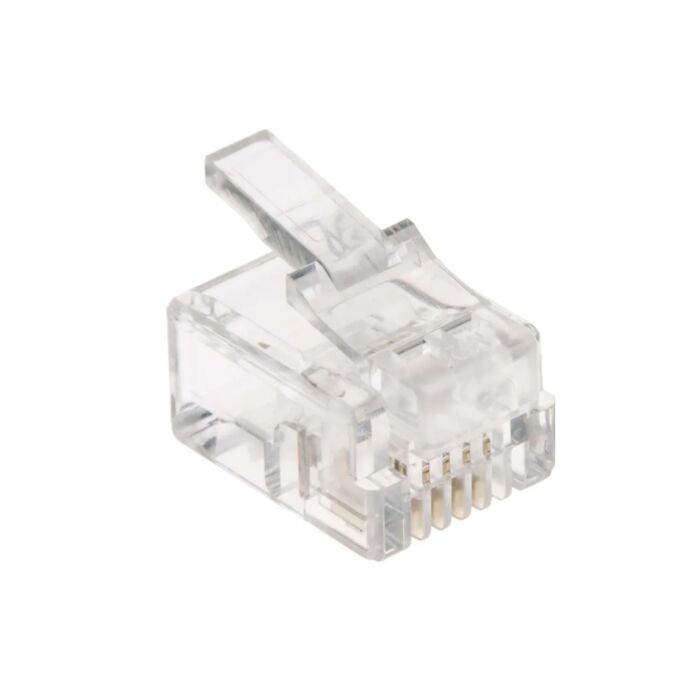 RJ11 Speedy Feedthrough - 6 Position 4 Pin Plug 6P4C
