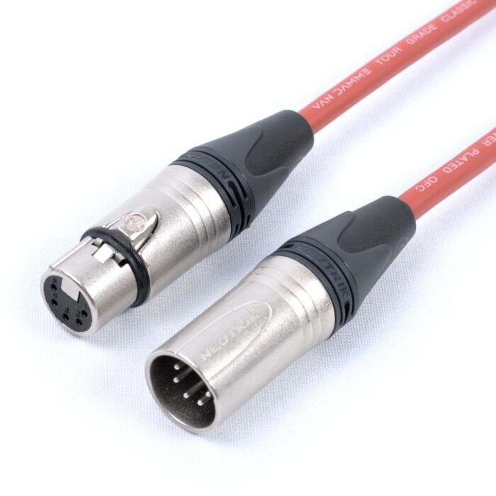 5pin XLR Lead. Stereo Microphone Lead. Stereo audio Extention lead