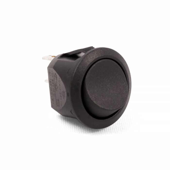 Round Rocker Switch - 240v AC SPST 10a