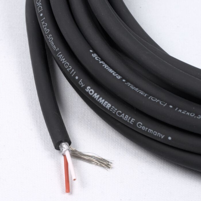 Sommer SC-Primus Balanced Cable. 2 x 0.50 mm². PVC. 6.7mm OD. 200-0151