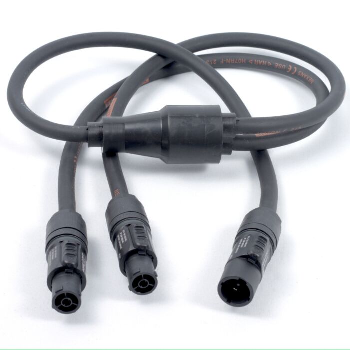 True1 to x2 True1 PowerCon, Professional AC Y Splitter Cable,