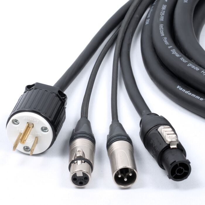 USA Plug to True1, Audio Hybrid Power and Signal Cable.
