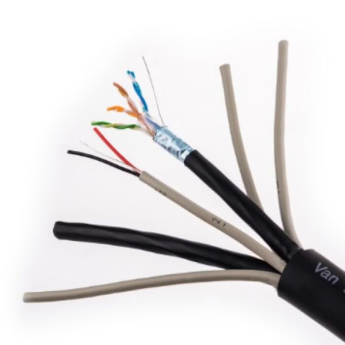 Van Damme TourCat 2 x Cat 6A solid F.UTP 4 x AES pair multicore