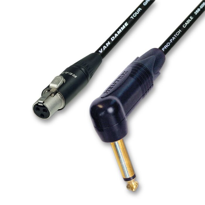 AKG WMS40. PT40. PT400. X Wire 905 Samson Bodypack Wireless System Lead. Gold Right Angled Jack