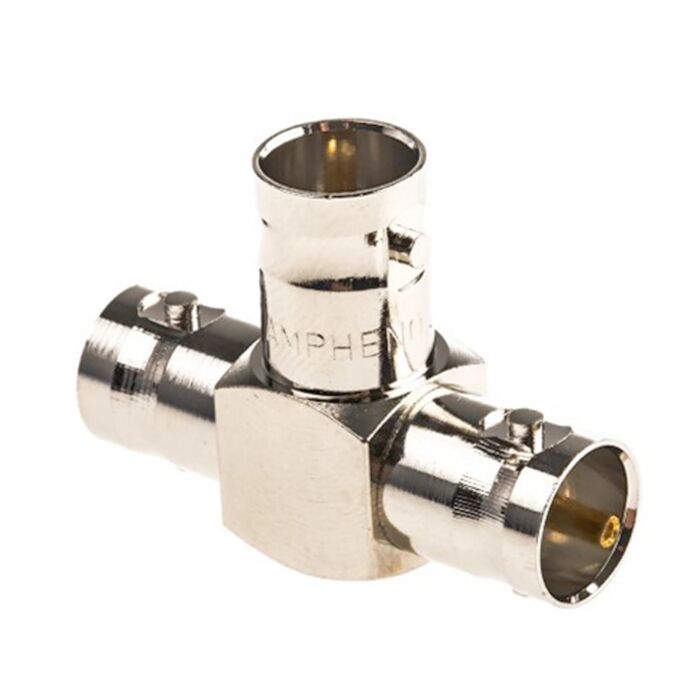 Amphenol Tee 75Ω BNC Adapter. 3 x Female 1GHz BNC Sockets