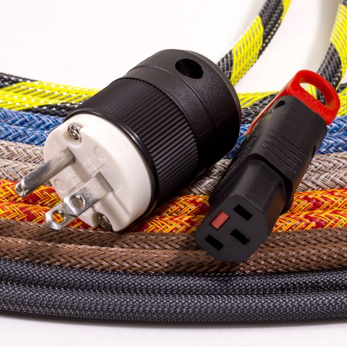 Screened Audiophile Nema 15-5P Plug to Locking C13 Power Cable