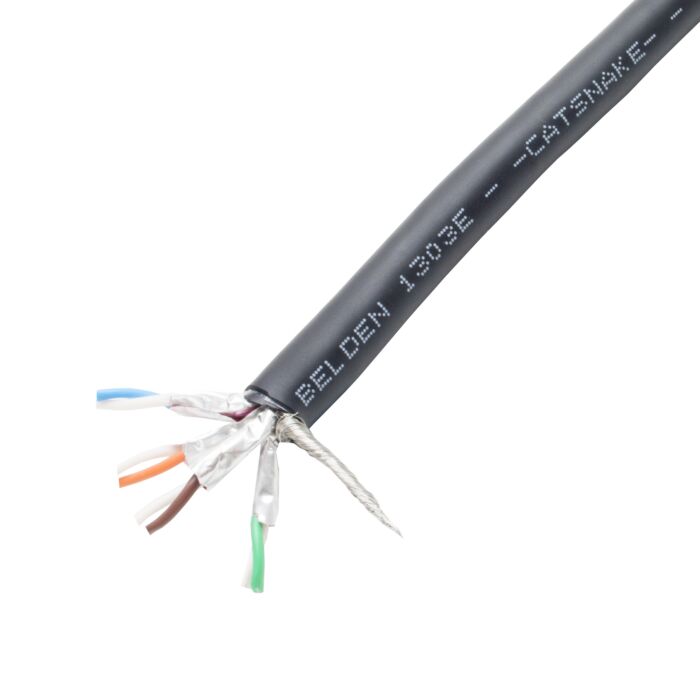 Premium Belden 1303E Catsnake Cat6a Data Cable. Upjacketed. Tour Grade. Neutrik 