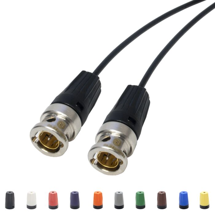 Belden 179DT HD-SDI BNC Lead. Thin Flexible 75 ohm HDTV Video Coax. Neutrik