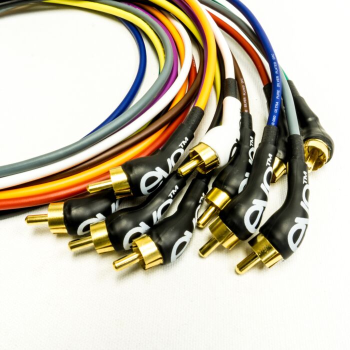 Evolution Mazikeen Tattoo Cord. 45 Degree RCA to Jack Cable. Light & Flexible