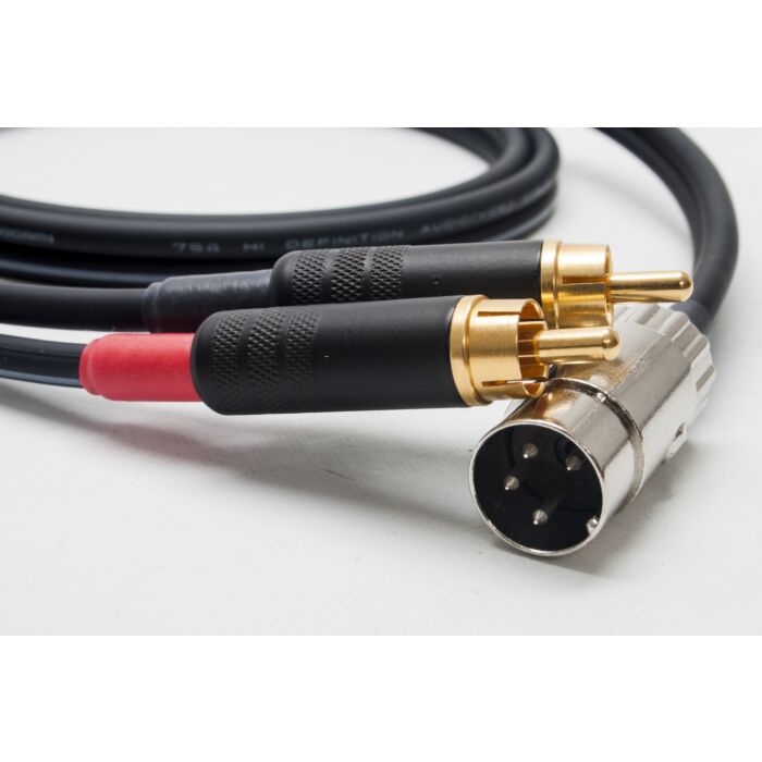 Mogami 2965 Audiophile Cable – 4-Pin DIN To Dual RCA (Pre Or Power Amp) – Custom Made