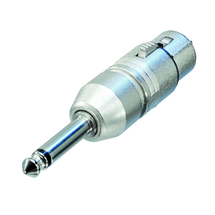 Neutrik NA2FP 3 Pin Female XLR to Mono Quarter plug Audio Adaptor Convertor Changer