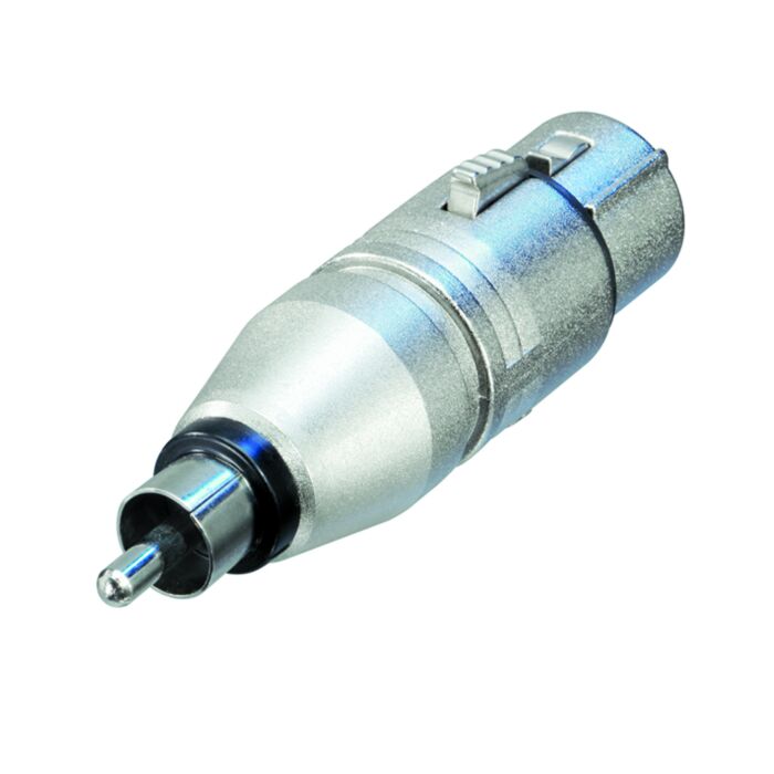 Neutrik NA2FPMM 3 Pin XLR Female to Male RCA Phono Plug. Audio Adaptor Convertor