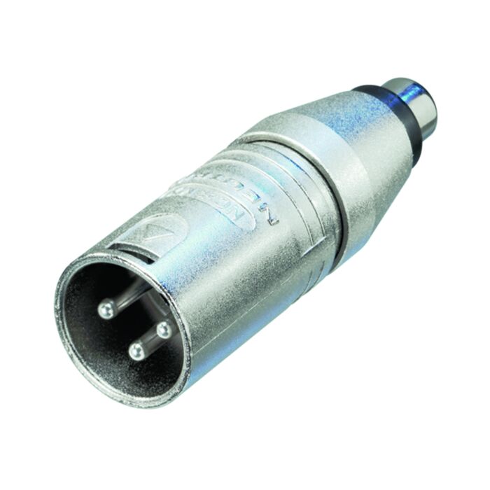 Neutrik NA2MPMF 3 Pin XLR Male to RCA Phono Socket. Audio Adaptor Convertor 