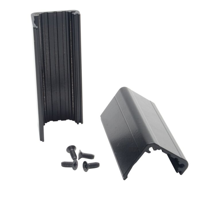 Neutrik D Series Adaptor Housing. For Chassis Panel Mount. Black. Includes 4 Black Screws