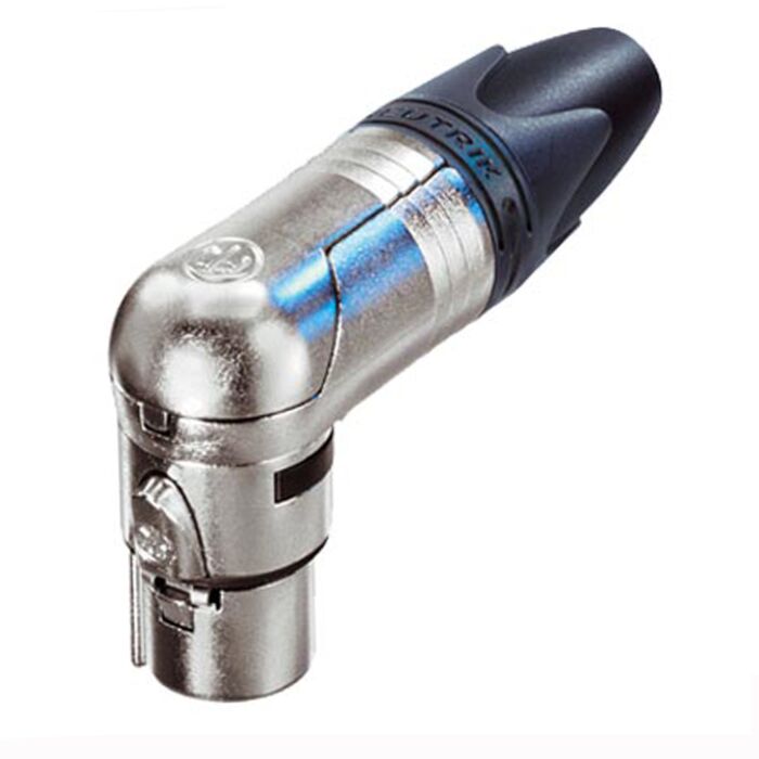 Neutrik 3 Pin NC3FRX Right-angled Female XLR Connector