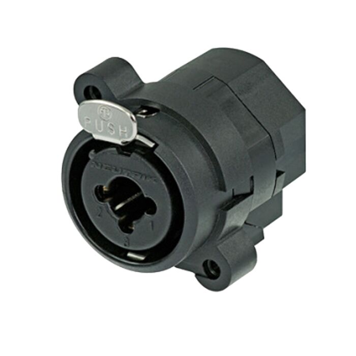 Neutrik NCJ6FI-S Combo XLR Female with Quarter TRS Jack Receptacle. Chassis Panel