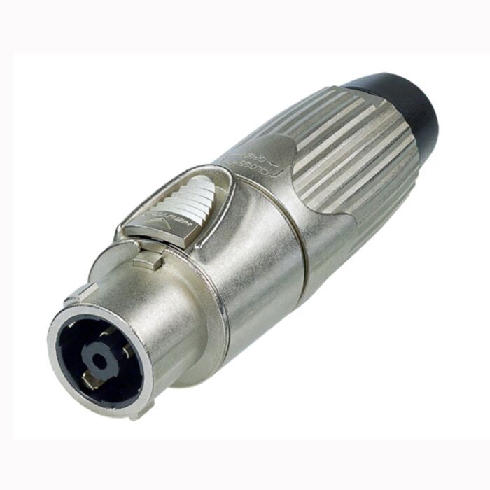 Neutrik NLT8FX STX 8 Pole Metal Female Speakon Connector. Silver. Solder Type