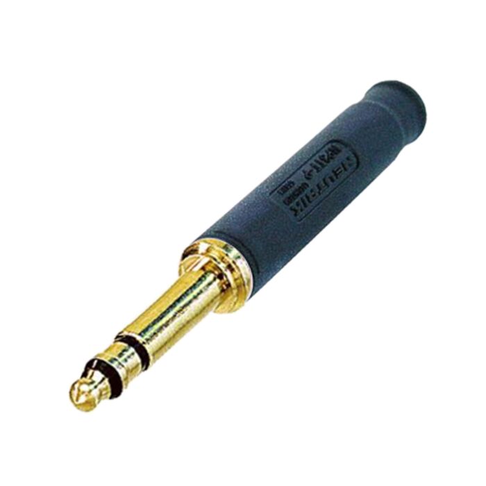 Neutrik NP3TT-P-AU-B Gold 4.4mm TT Bantam Black Connector