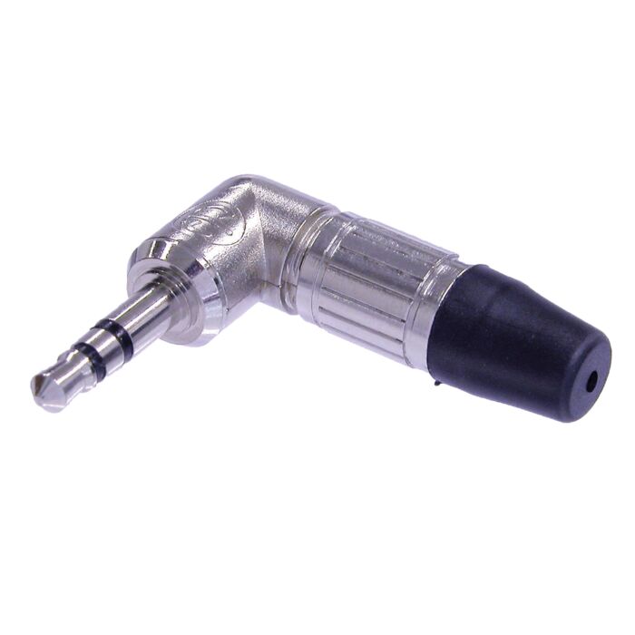 3.5mm Neutrik NTP3RC Silver Stereo Angled Mini Jack Connector