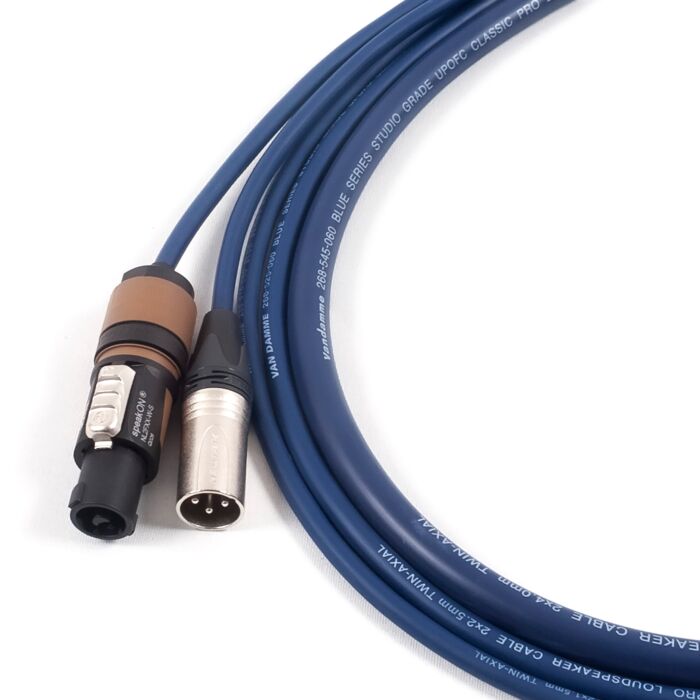 Van Damme Studio Grade (2 Pole) speakON to Male XLR Speaker Leads