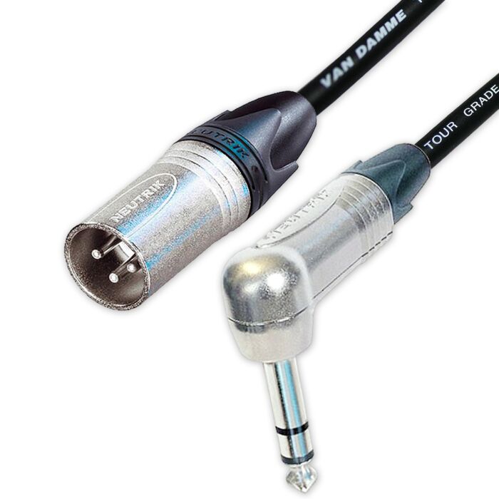 Van Damme Classic XKE Angled TRS Jack to Male XLR Lead