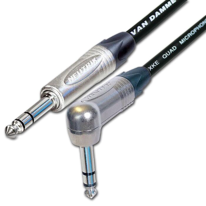 Van Damme STARQUAD Balanced or Stereo Angled TRS Jack Lead