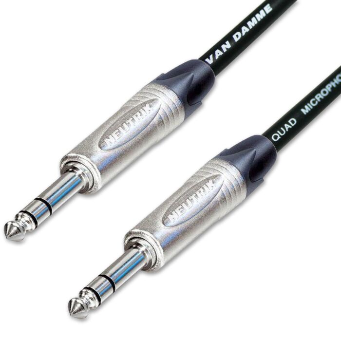 Van Damme STARQUAD Balanced or Stereo TRS Jack Lead. Neutrik NP3X