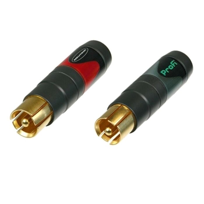 Neutrik NF2C-B.2 PAIR (x2) Profi RCA Phono Connectors. Stereo Pair