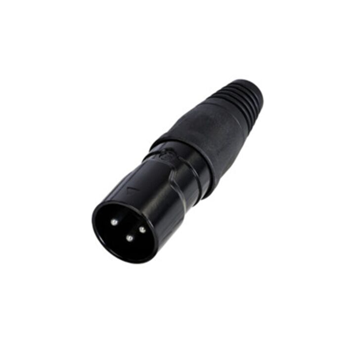 REAN RCX3M-Z-001-0 3 Pin Male XLR IP65 Cable Connector 