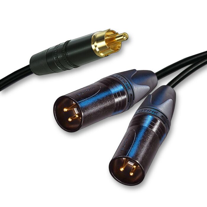 Rca to 2Xmale xlr