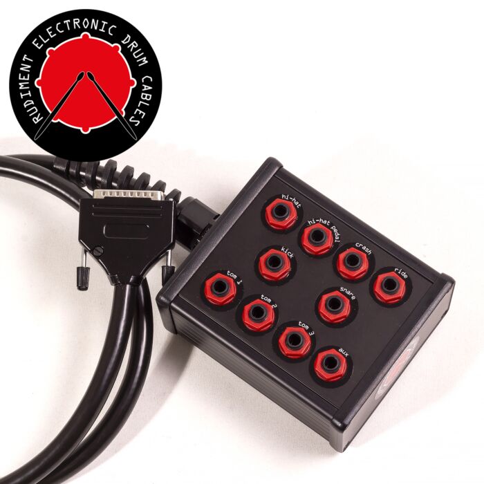 Drum Trigger breakout box. DB25 to XTR stage box. 1.2m
