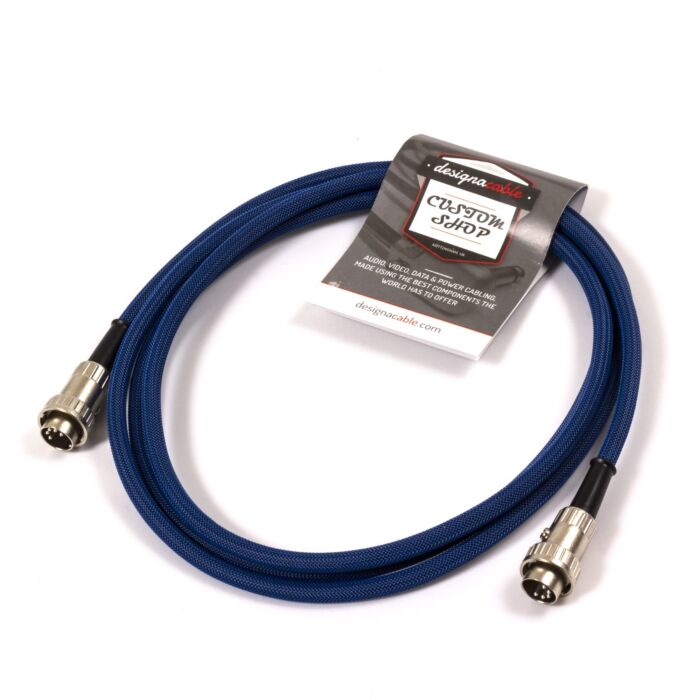5pin Locking to 5pin Locking. Mogami Neglex 2534 StarQuad. Blue Techflex Braiding 2m