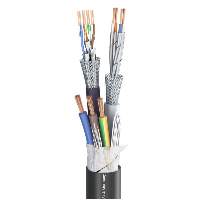 Sommer SC-Monocat 111C Combo Cable. 1xPower. 1xDMX. 1xCat7 - Compact
