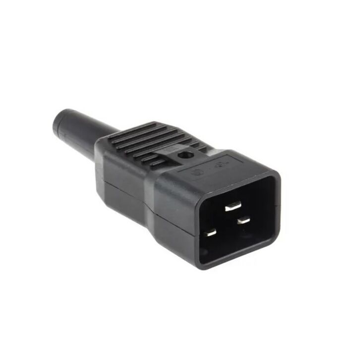 Schurter IEC C20 Male Cable Rewireable Hot Condition Plug. 4796.0000
