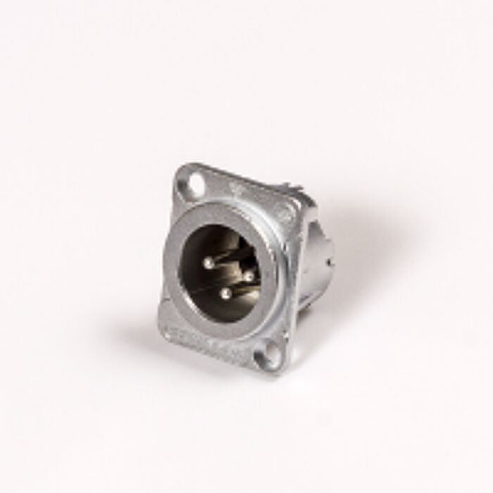 Seetronic MJ3F2C Male 3 pin XLR Chassis Panel Mount. D-type Housing. Stage Snake