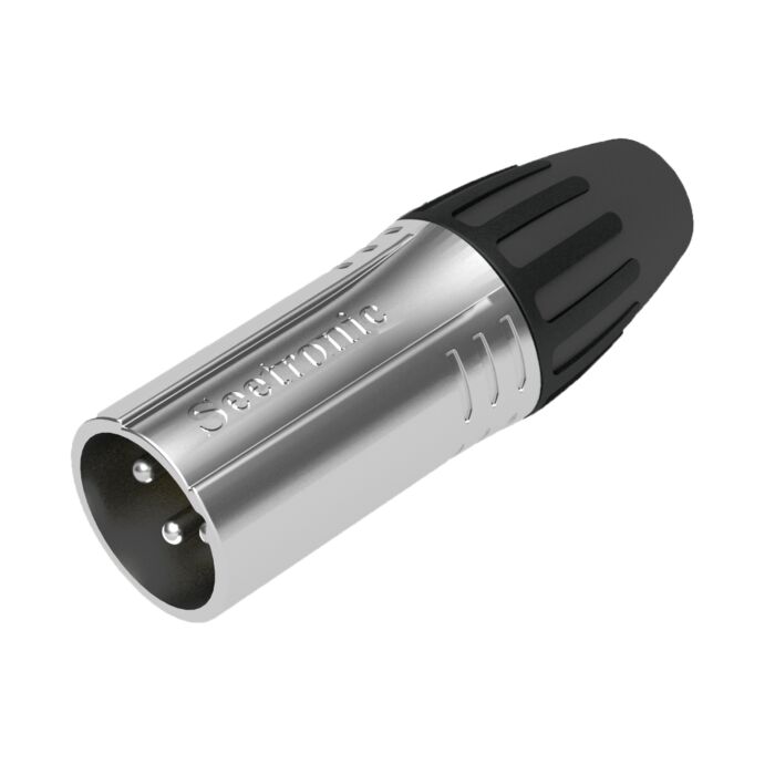 SEETRONIC 3 Pin Male XLR Connector. SCMM3. Microphone. Balanced. DMX. Speaker