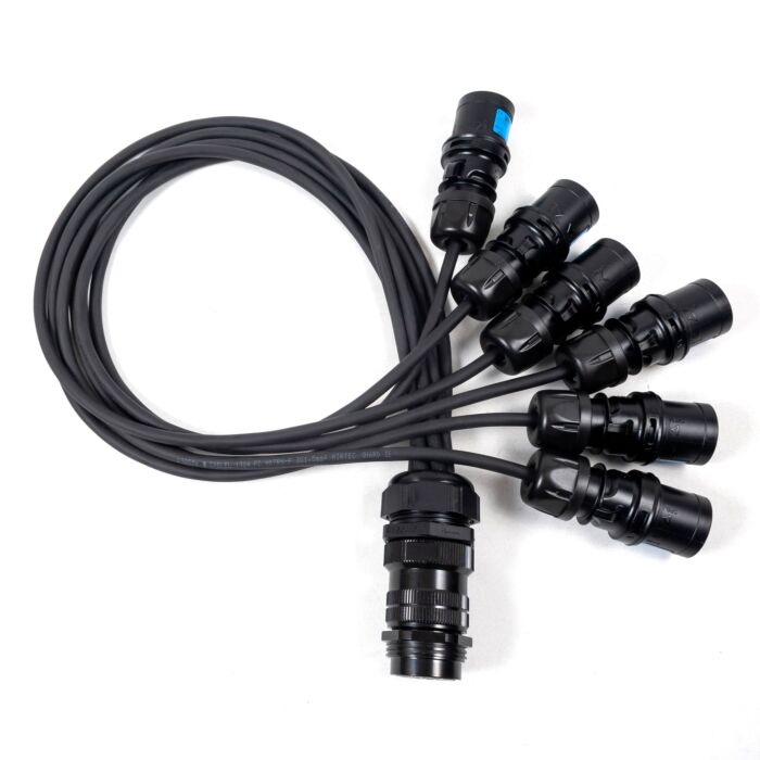 Socapex Spider - 16amp CEE Plug to 19 Pole Female Soca
