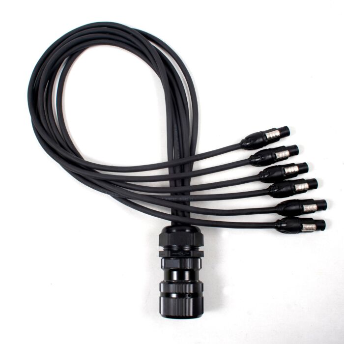 Socapex Spider - Male Socapex to Female Neutrik True1 Powercons